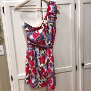 Forever 21 Lined 100% Silk Floral Dress